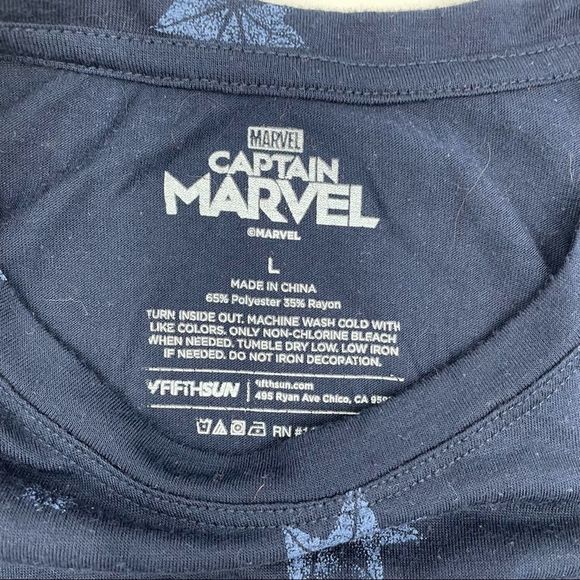 Captain Marvel Women’s Tank Top, Large. - Picture 5 of 5